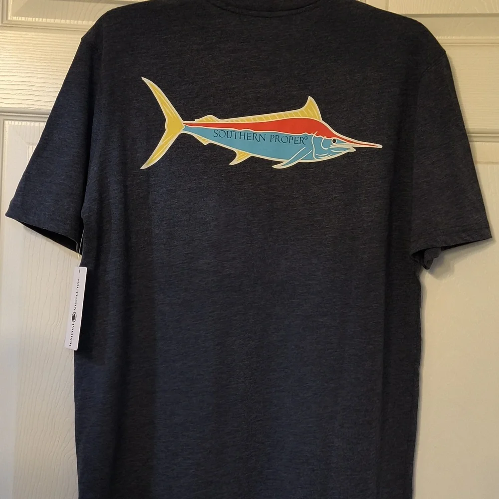 Southern Proper Navy Short Sleeve Tee - Picture 5 of 6